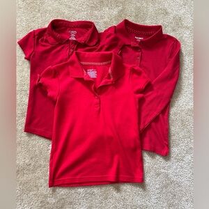Set of 3 Girls’ Uniform Polos